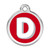Red Dingo Enamel Tag D Red Dingo Enamel Tag D