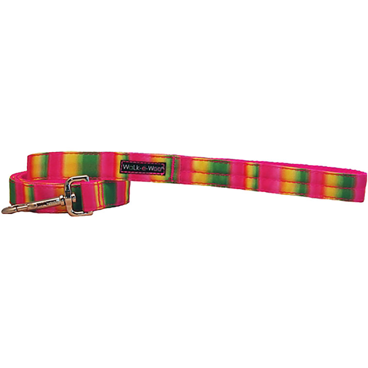 Walk-E-Woo Tie Dye - Pink & Green Lead