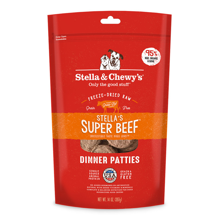 Stella & Chewy's Freeze-Dried Beef Patties for Dogs