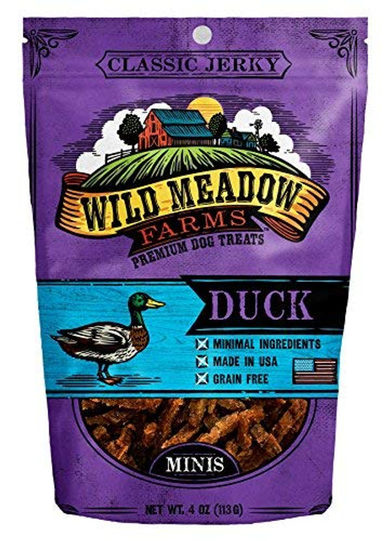 Wild Meadows duck jerky treats mini