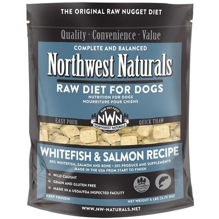 NWN Frozen Raw Dog Food Whitefish & Salmon 6 lb Nuggets