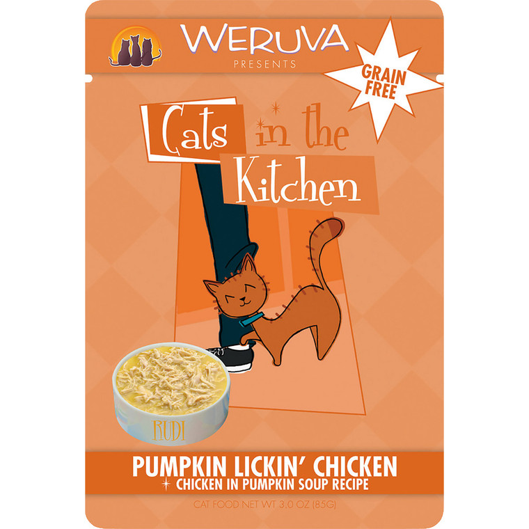 Weruva Cats in the Kitchen 3oz Pouch Pumpkin Lickin' Chicken