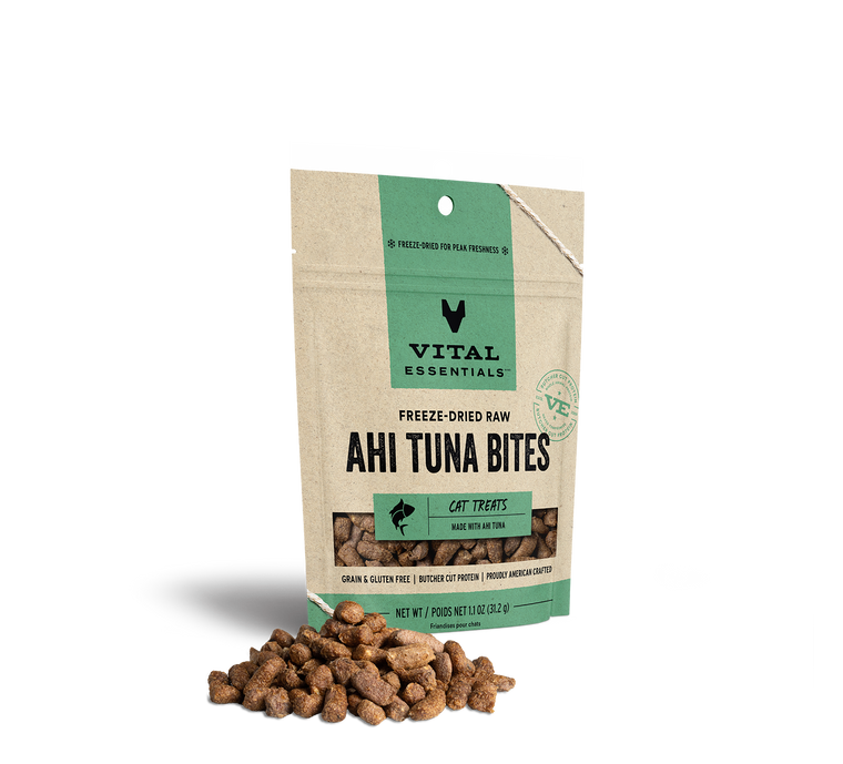 Vital Essential Cat Treats - Ahi Tuna Bites