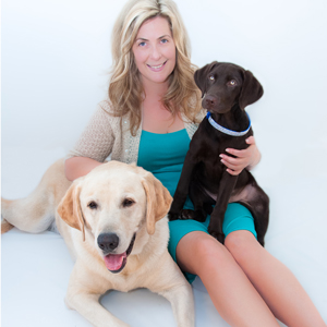 Jennifer with Bentley and Theo