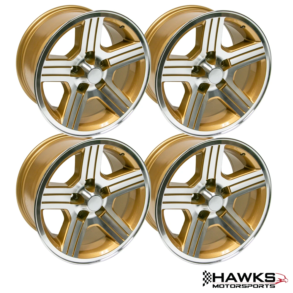 17x9 Gold IROC-Z Wheels | 1988-1990 Camaro IROC-Z Styling | Set of