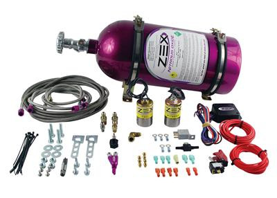 Wet Nitrous Oxide System, 100-250HP, w/ 10lb. Purple Bottle, ZEX
