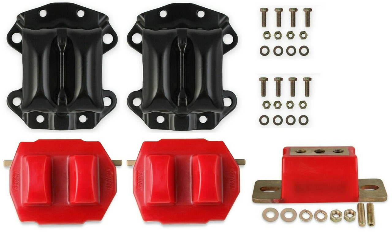 GM LS/LT Swap Rubber Engine and Transmission Mount Kit, with Clamshells