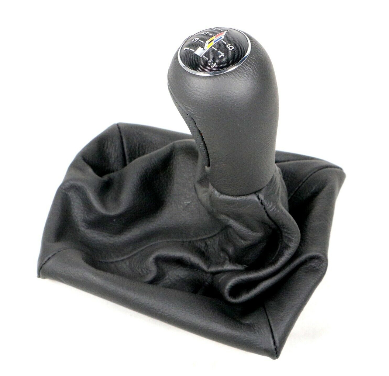 2009 2015 Cadillac CTS V Genuine GM Manual Ebony Leather Shift Knob Boot GM