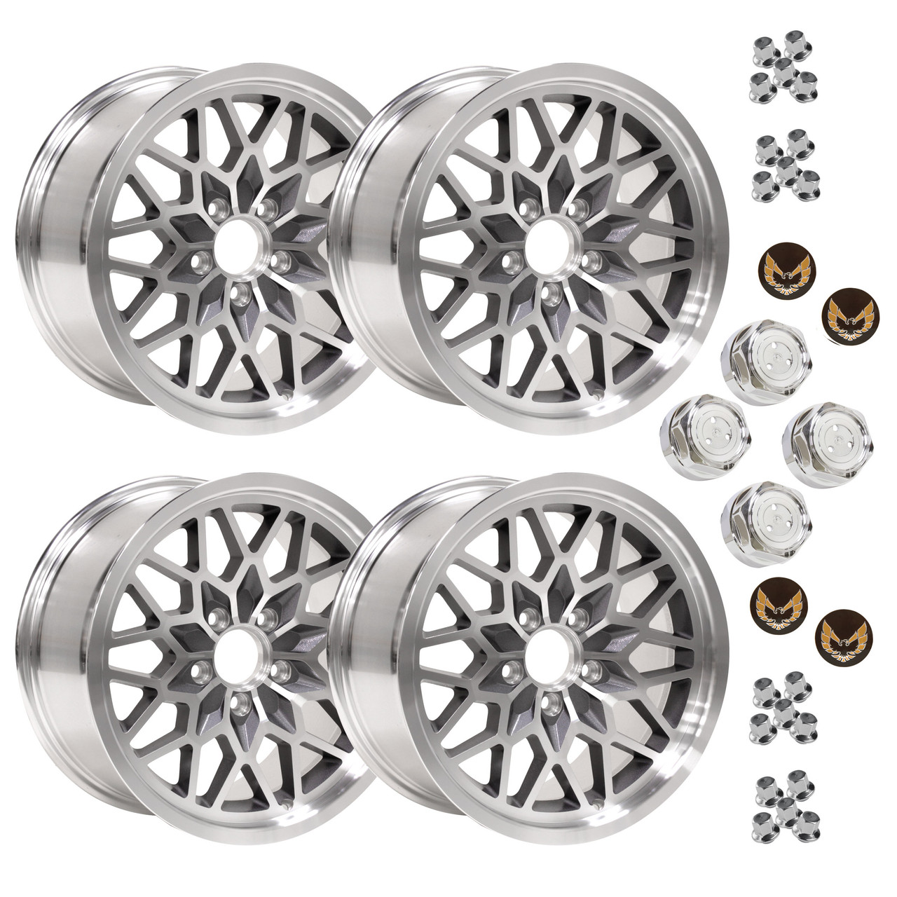 1978-81 Camaro/Firebird 15 X 8 Cast Aluminum Silver SnowFlake