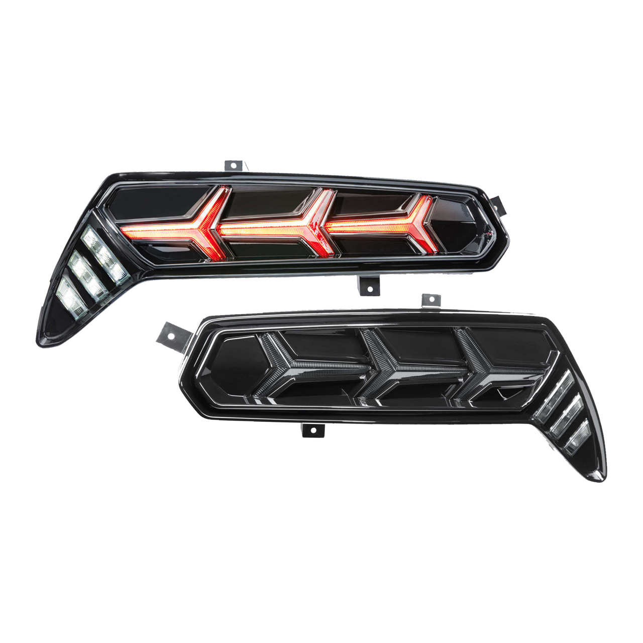 14-19 Corvette C7 LF464 XB LED Plug & Play Smoked Tail Lights Pair