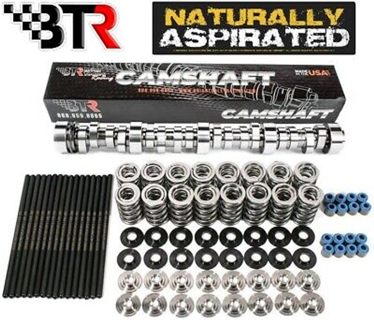 BTR Stage 2 N/A LS3 Cam Camshaft Kit w/ Double Valve Springs & Chromoly  Pushrods