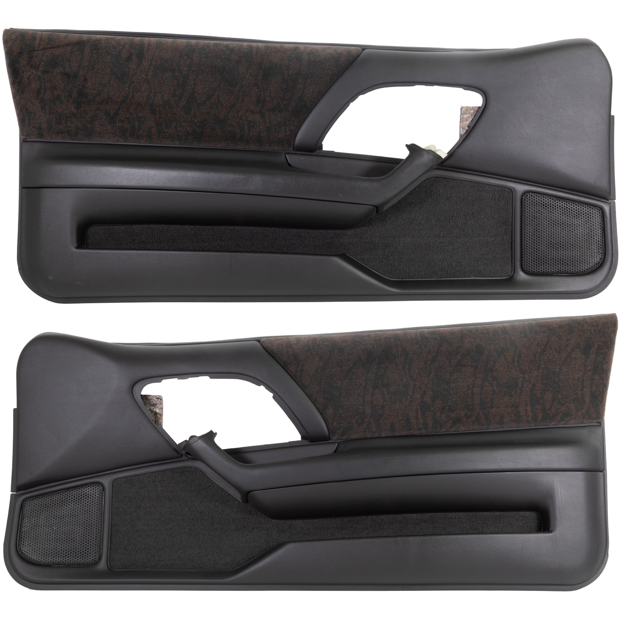【パーマン】フロントテーブル【ブラックレザー】 2000-2002 Chevrolet Camaro Z28 Ebony Black Cloth Door Panels Pair