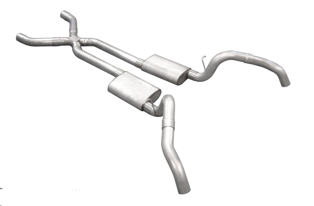 1967-1969 3 Inch F-Body Crossmember Back Exhaust System With X