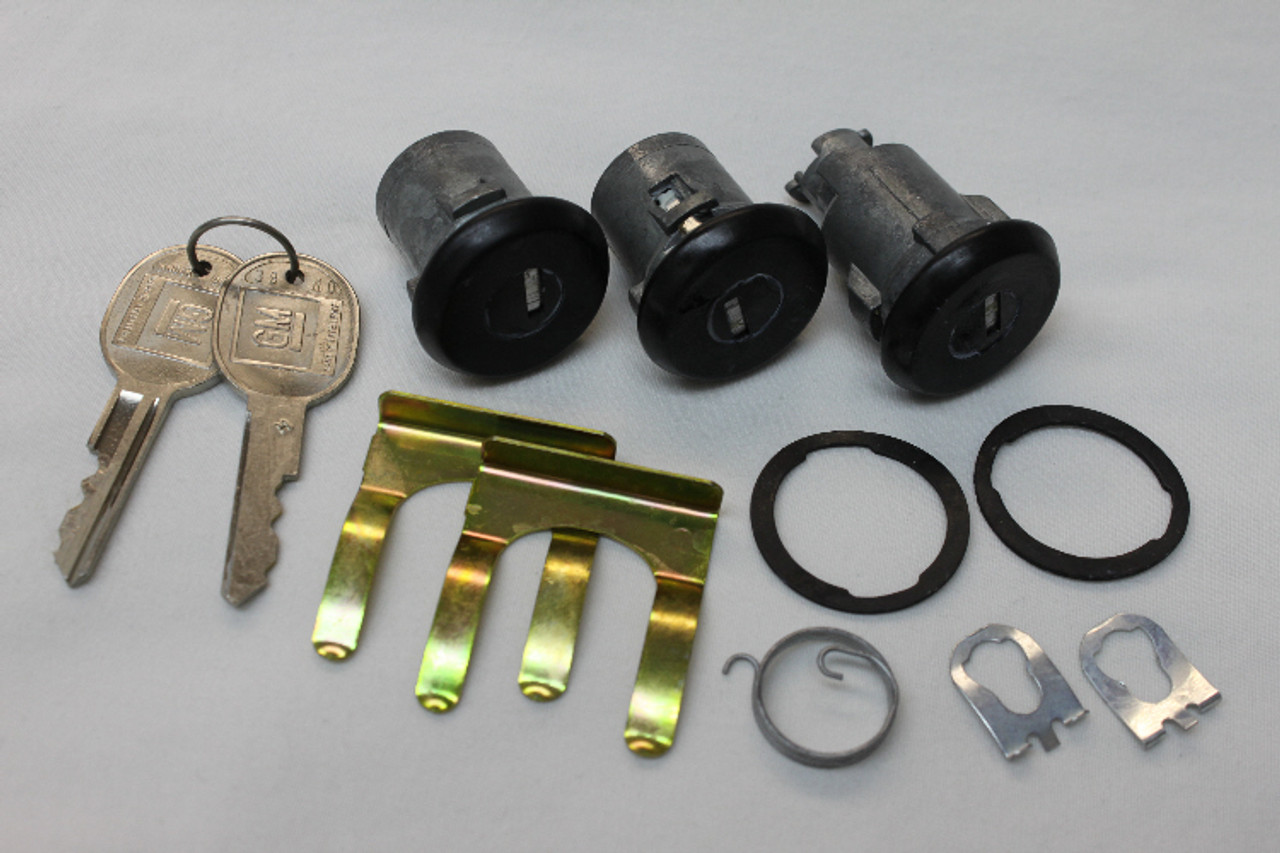 83-85 Firebird Door/Trunk Lock Set With Late Style Key