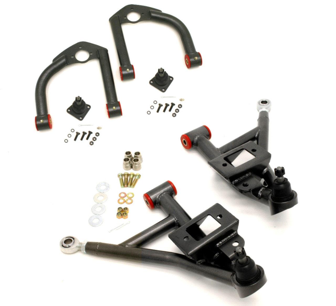 BMR 93-02 F-Body Adj. Lower A-Arms Poly/Rod End Combo - Red