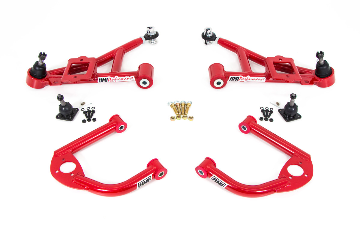 パーツ Cherubim 90's Aero Funny Flame Set 93-02 Camaro / Firebird Front A-Arm Kit, Non- Adjustable, Street