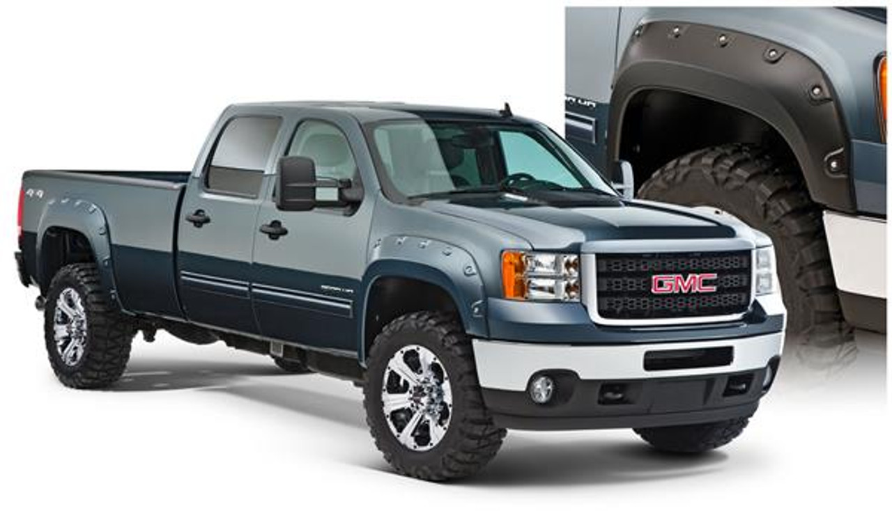 2011-2014 GMC Sierra 2500/3500 BOSS Pocket Style Fender Flares