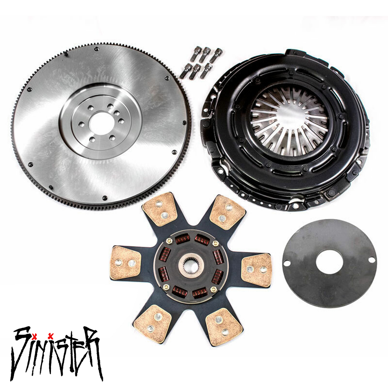 97-2014 Camaro/Firebird/GTO/Corvette/CTS-V LS1, LS2, LS3, LS6 Stage 2  Sinister Clutch Kit w/ Billet Flywheel, Hawks