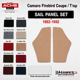 New Product 1982-1992 F-body Plastic Backed Sail Panels!