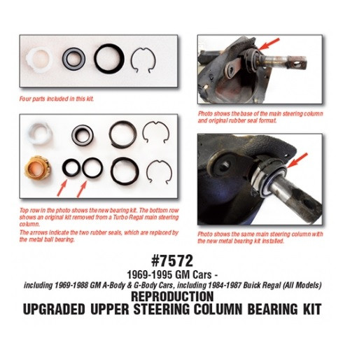 Lower Door Hinge Roller Bushing & Pin Kit For GM 1982-2002 Camaro, Firebird, S10 – Left Or Right Side