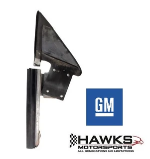1982 - 1992 Camaro Firebird Trans Am door mounted forward window track and mirror bracket USED GM.