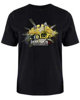 Hawks Motorsports "Moe Dirt" T-Shirt , Black