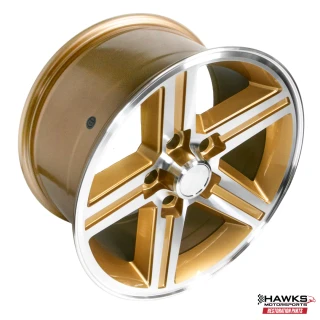 1985-1987 Camaro IROC-Z 17x9 Wheel Set, Set of 4, Gold, Wheels Only, Hawks Restoration Parts HT179IROCZGOLD-85