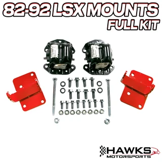 1982-1992 LSX Swap Mounting Kit, Hawks (HM-8292LSXMM2-KIT)