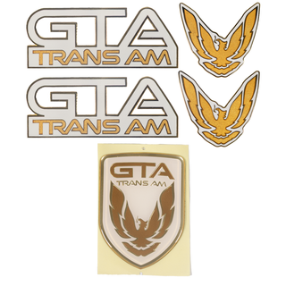 91-92 Trans Am GTA Emblem Set, White