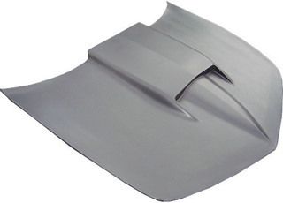 2010-15 Camaro Fiberglass Stingray Yenko Style Bolt On Hood-PERIMETER CUTOUT, VFN 