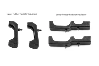 1982-1992 Chevrolet Camaro / Pontiac Firebird Upper and Lower Radiator Rubber Insulator Set, New Reproduction