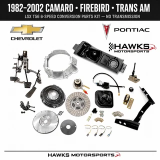Complete LSX T56 Magnum-F conversion parts kit without transmission for 1982-2002 Camaro and Firebird models
