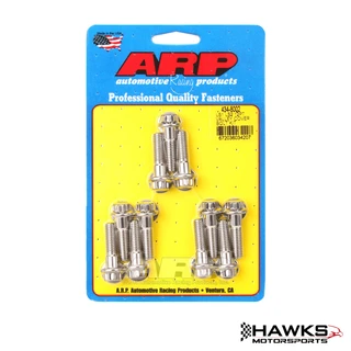 434-8002 GM Gen III LS Oil Valley Cover Bolt Set, Polished Stainless Steel, 12-Point, ARP (434-8002) Hawks Motorsports