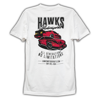 T-Shirt, Hawks Motorsports IROC-Z Camaro T-Shirt, White