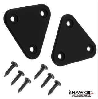 1970-2002 Camaro Firebird Trans Am Sun Visor Delete Plates, LH and RH Pair, 3D Printed or Matte Black Aluminum - sun-visor-delete