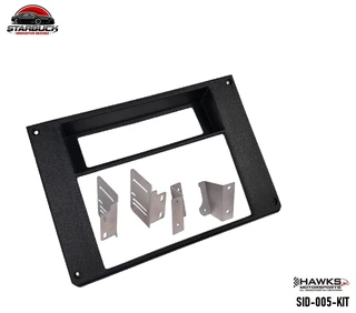 Standard-mount Double-DIN radio bezel installed with the HVAC controls above the radio in a third-generation Camaro