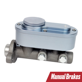 Universal GM Master Cylinder w/ Billet Aluminum Reservoir, For Manual Brakes, Master Power Brakes