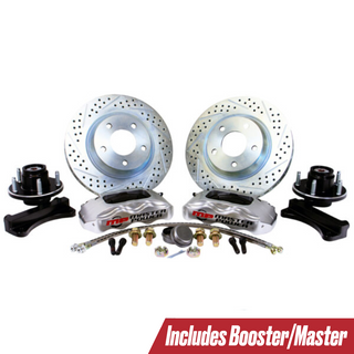 1960-1987 Chevrolet C-10 Front Disc Brake Conversion Kit, Includes Booster/Master Combo, Pro Driver Series, Master Power Brakes