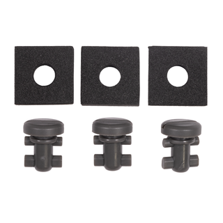 1993-2002 Chevrolet Camaro / Pontiac Firebird Spare Tire Cover Screws with Foam Pads, Pack of 3, Graphite, New Reproduction