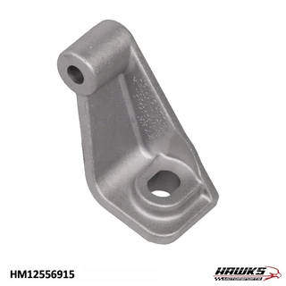 LS1 alternator support brace, showing the raised reinforcing rib and two mounting openings.