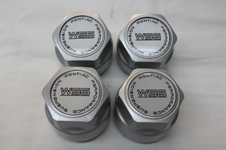 87-92 WS6 NEW Silver with Silver Medallion Wheel Center Caps, Set of 4, Reproduction
