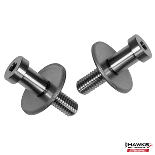 1967-1969 Camaro/Firebird Stainless Steel Door Latch Strikers Pair New 6-8154