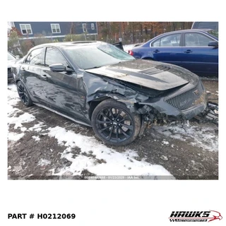 Front right three-quarter view of 2017 Cadillac CTS-V sedan donor parts car, stock H0212069