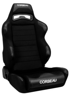 Corbeau LG1 Seat, Pair. Available in Black, Also with Colored Inserts