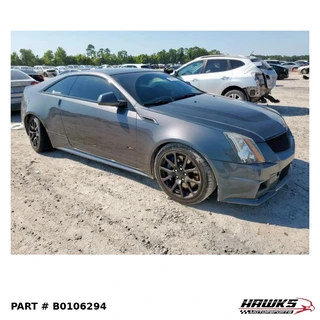  Front right three-quarter view of 2011 Cadillac CTS-V coupe donor parts car, stock B0106294