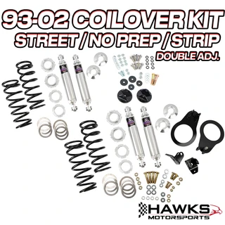 1993-2002 Camaro/Firebird Hawks Motorsports Street/No Prep/Strip Coilover Kit, Viking Double Adjustable (HT4GCODA)