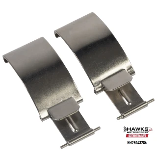 Chrome front air-lid retention clips for a compatible 1998-2002 Chevrolet Camaro Z28 air box