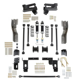 67-72 C10 Detroit Speed QUADRALink Rear Suspension Kit - Single Adjustable Shocks - Bolt-in Axle Brackets 041753-SDS
