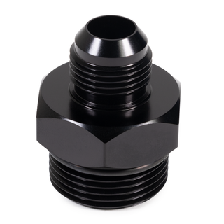 Oil Cap Adapter Fitting For Holley LS Valve Covers, -10AN  Billet Aluminum Anodized Black, Hawks Motorsports