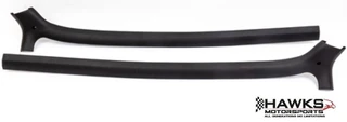 New replacement molded in black L/R Upper Side Headliner Trim. (Pair)